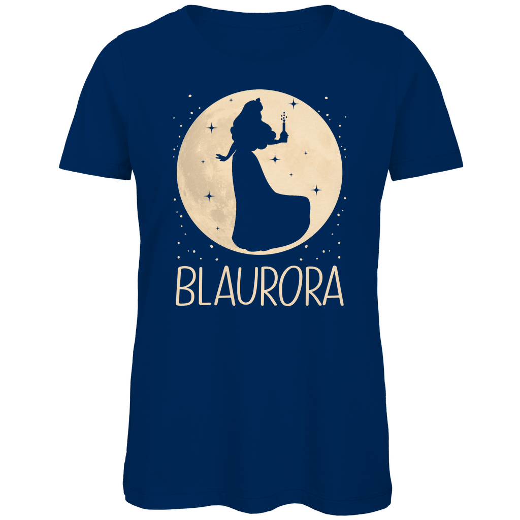 Mond Prinzessin - Blaurora - Damen Premium Bio T-Shirt Navy