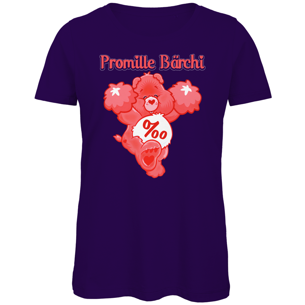 Promille Bärchi - Glücksbärchi - Damen Premium Bio T-Shirt Urban Purple