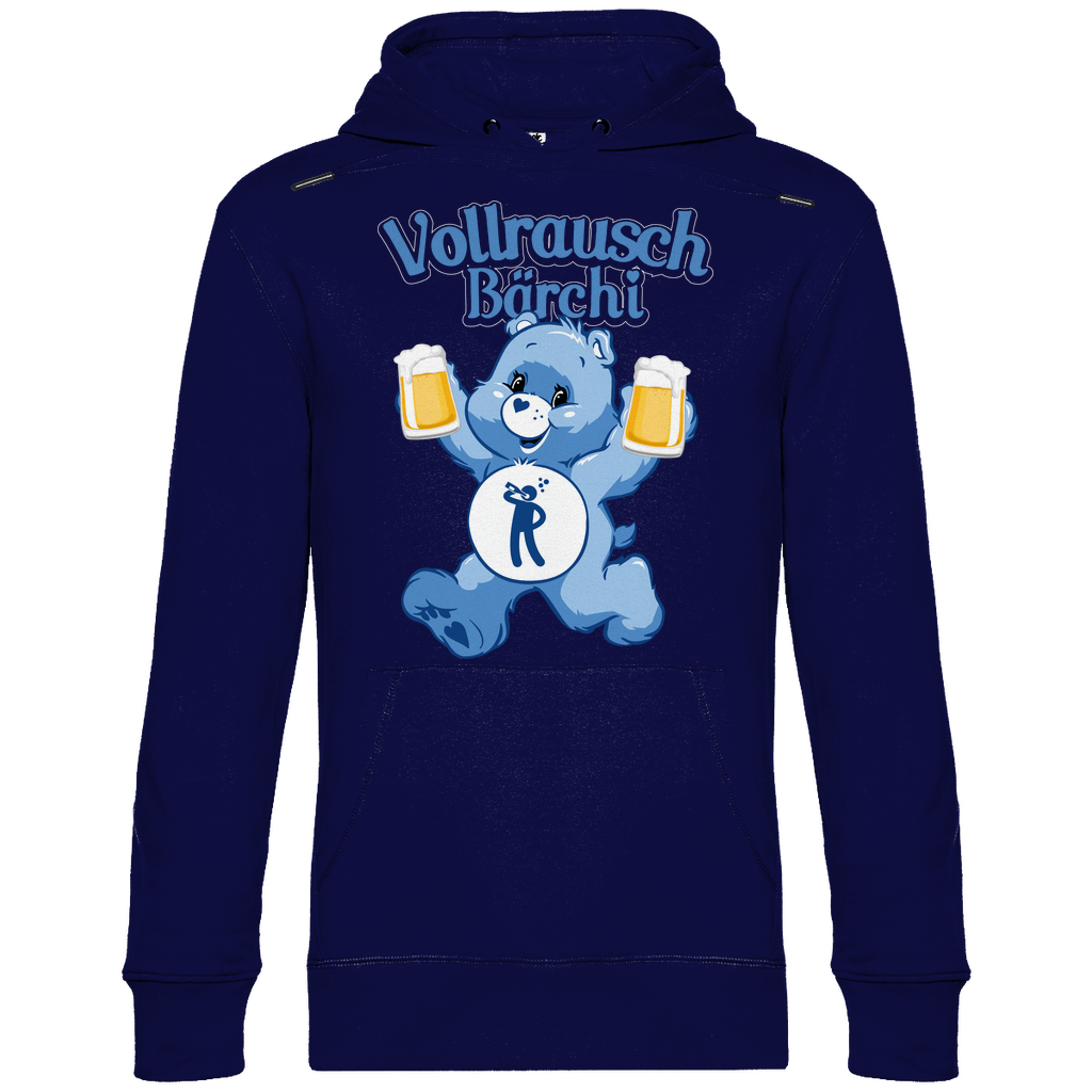 Vollrausch Bärchi - Glücksbärchi - Unisex Hoodie Navy Blue