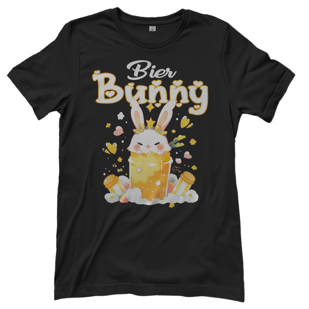 Bier Bunny Hase - Damenshirt Black