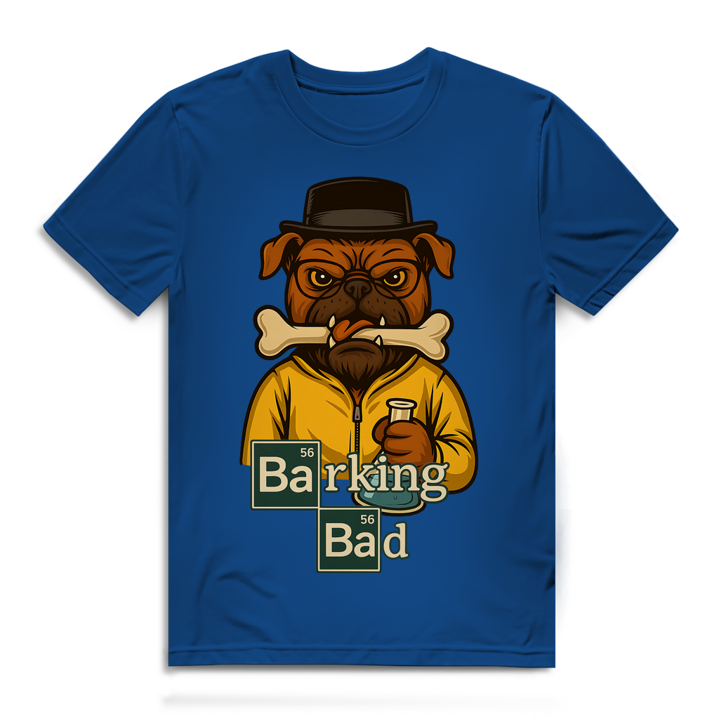 Breaking Bad Barking Bad Dog Hunde - Herren Premium Bio T-Shirt Royal Blue