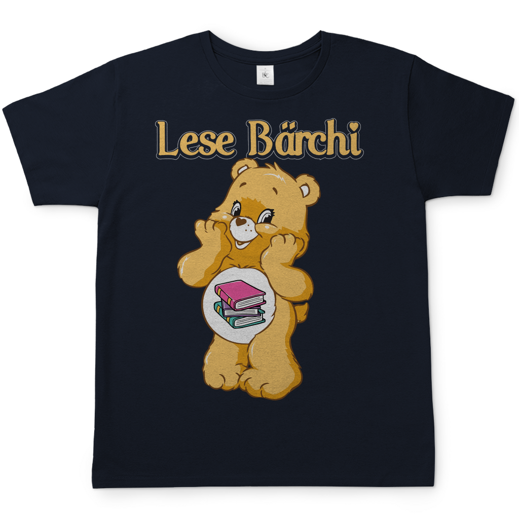 Lese Bärchi - Glücksbärchi - Herren Shirt Navy