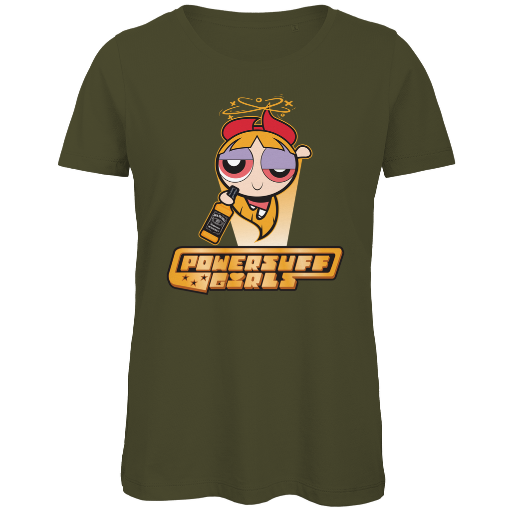 Blossom Powersuff Powerpuff Girls - Damen Premium Bio T-Shirt Khaki
