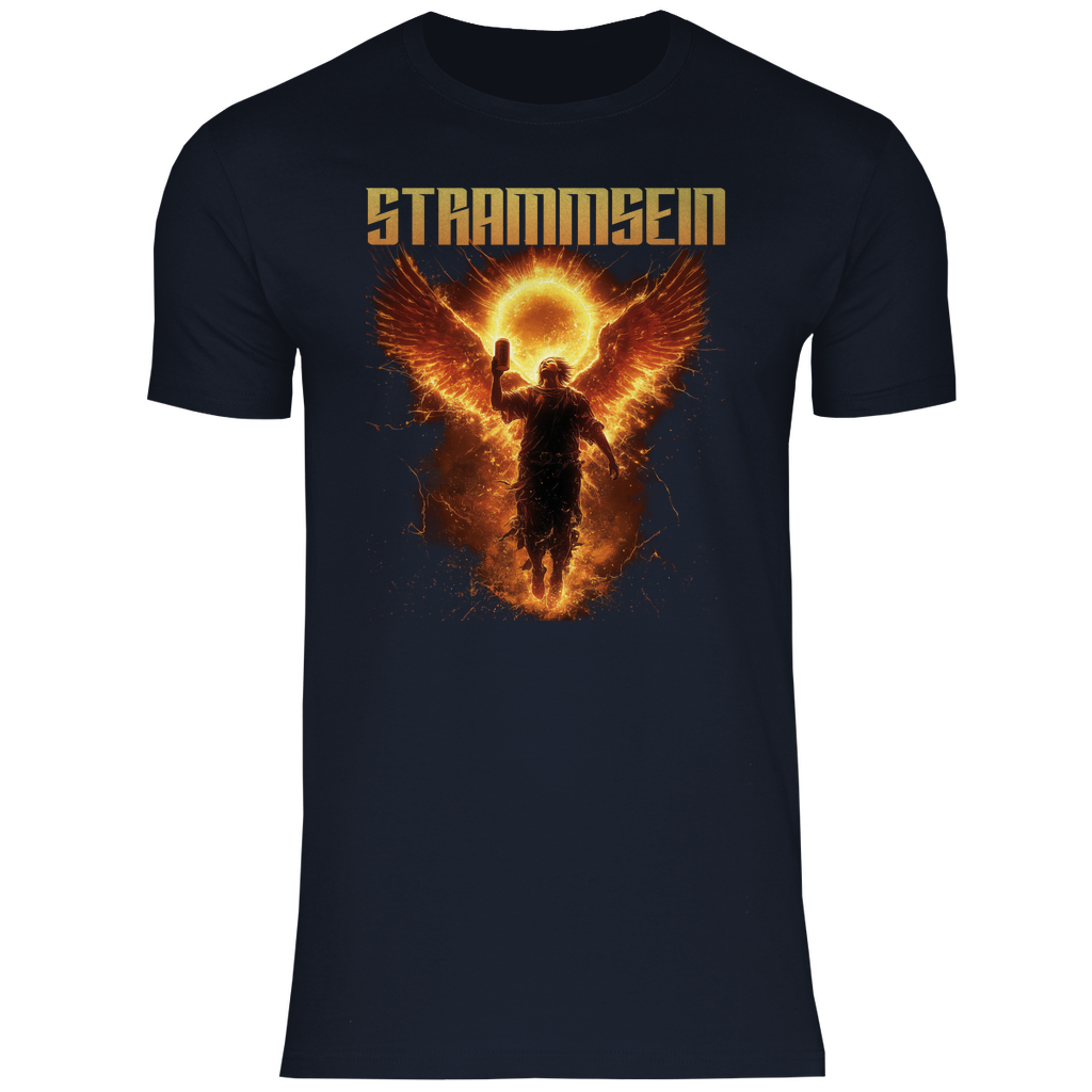 Strammsein Du Ich Wir Bier - Herren Shirt Navy