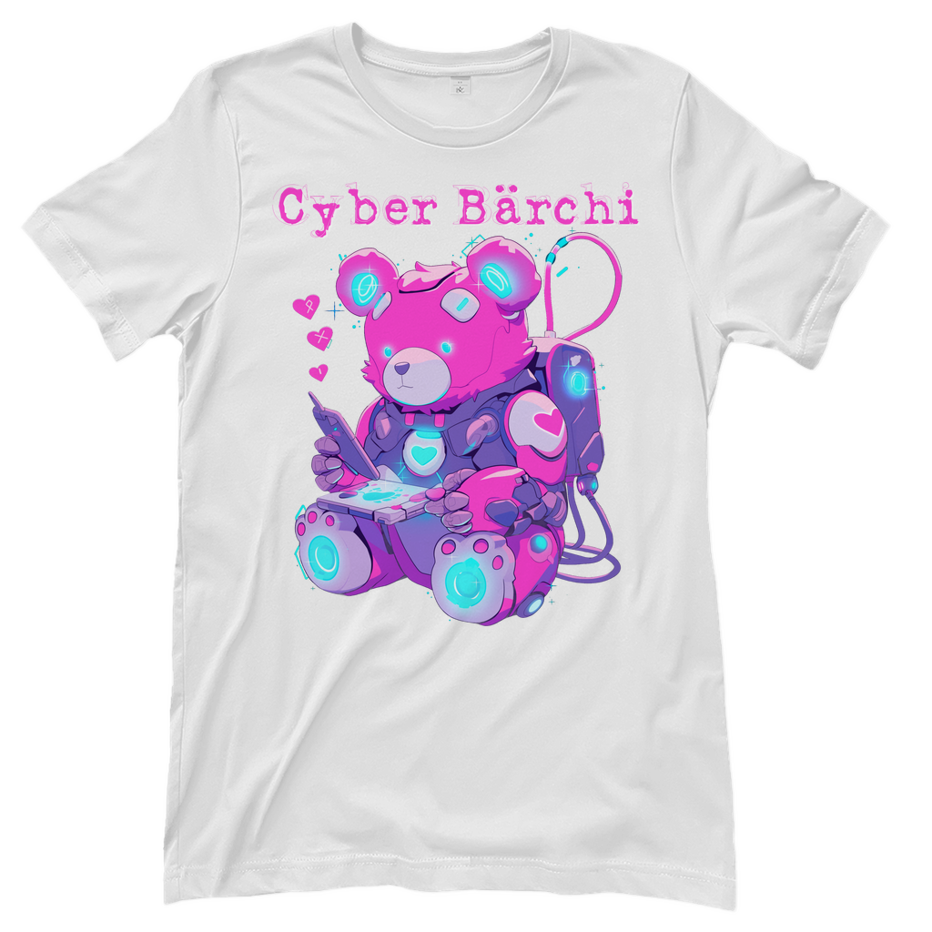 Cyber Bärchi - Glücksbärchi - Damenshirt White