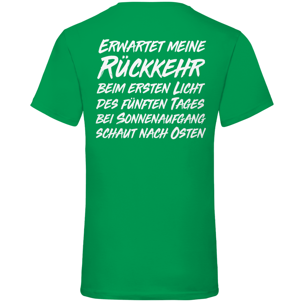 Gönndalf der Blaue Gandalf Toon - Beidseitiger Druck - Herren V-Neck Shirt