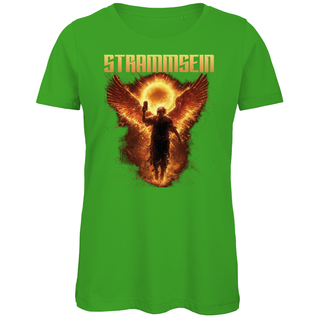 Strammsein Du Ich Wir Bier - Damen Premium Bio T-Shirt Real Green