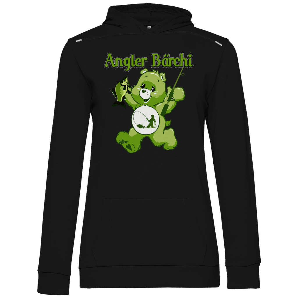 Angler Bärchi - Glücksbärchi - Damen Hoodie Black