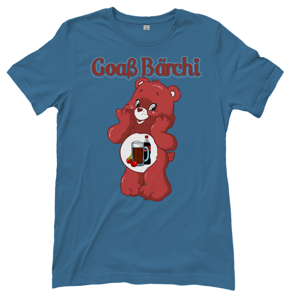 Goaß Bärchi - Glücksbärchi - Damenshirt Stone Blue