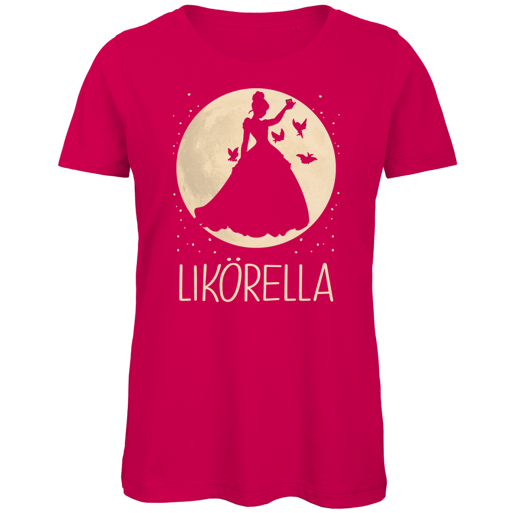 Mond Prinzessin - Likörella - Damen Premium Bio T-Shirt Fuchsia