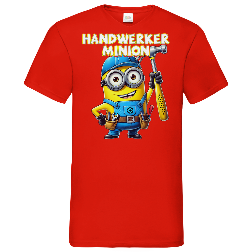 Handwerker Minion - Herren V-Neck Shirt