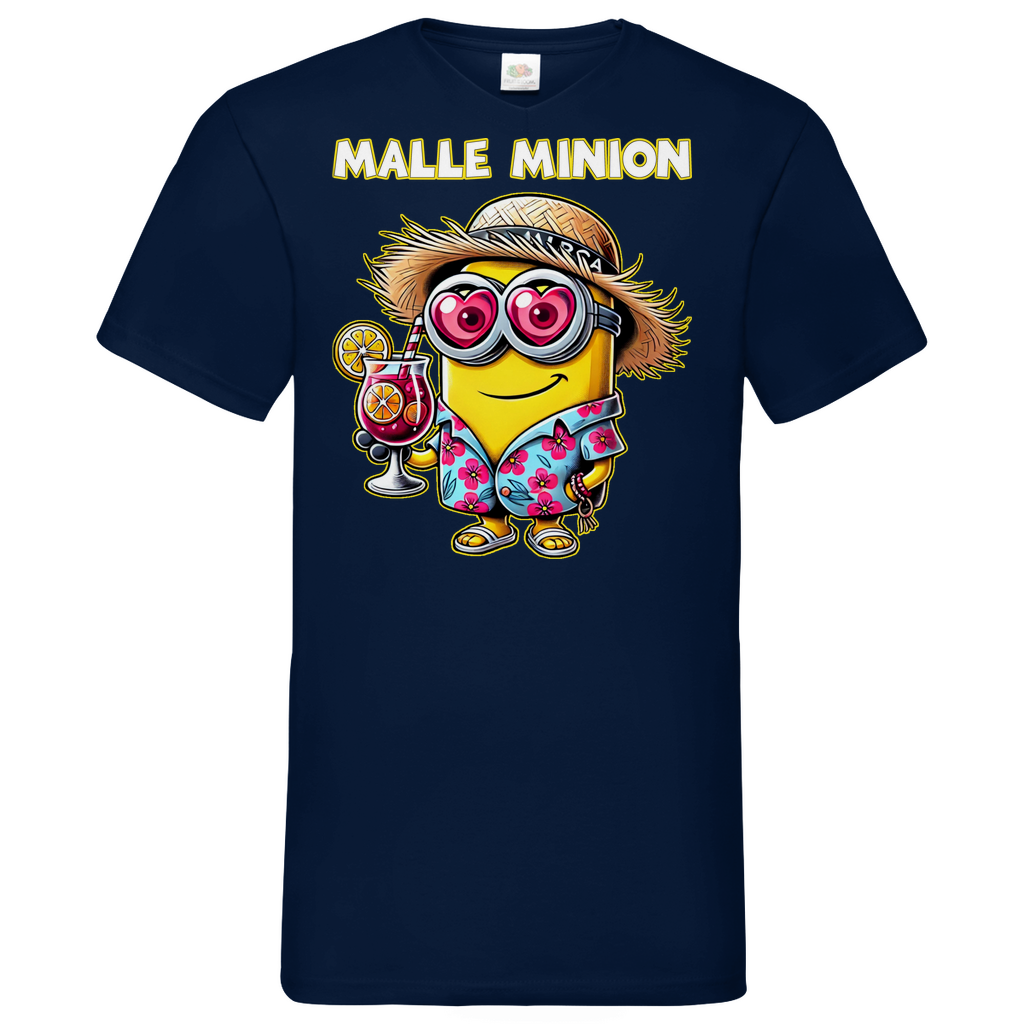 Malle Minion - Herren V-Neck Shirt