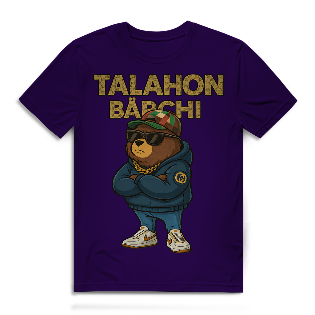 Talahon Bärchi - Glücksbärchi - Herren Premium Bio T-Shirt Urban Purple