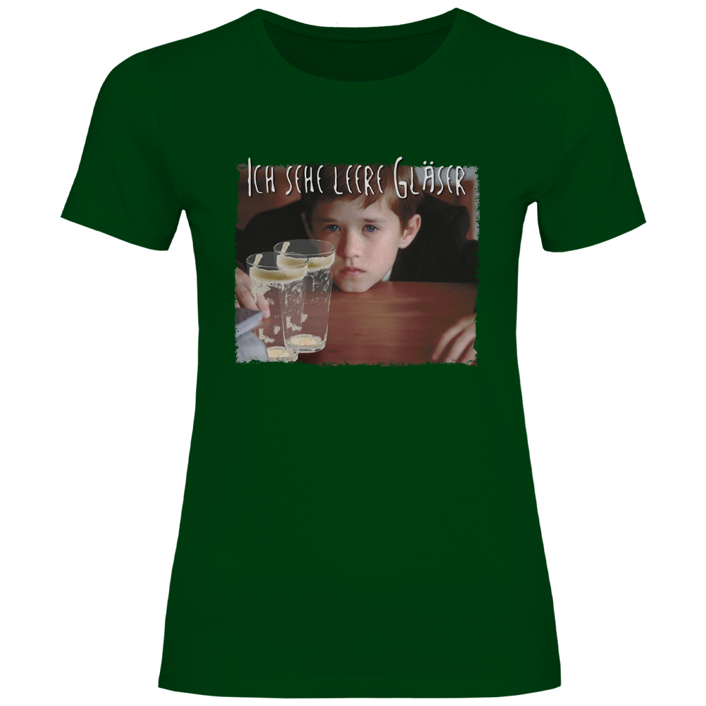 Ich sehe leere Gläser - Damenshirt Bottle Green