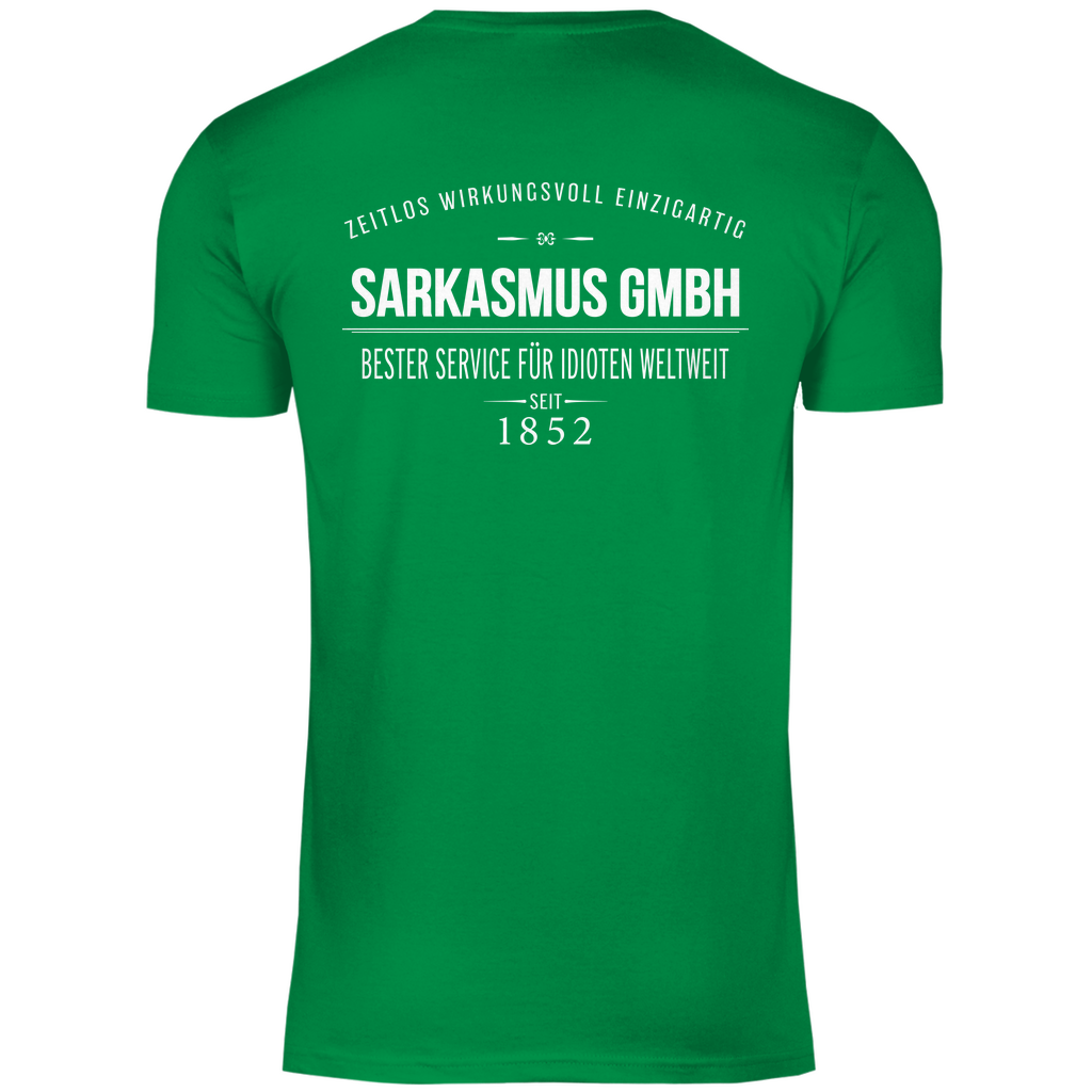 Sarkasmus GmbH bester Service für Idioten weltweit - Herren Shirt Kelly Green
