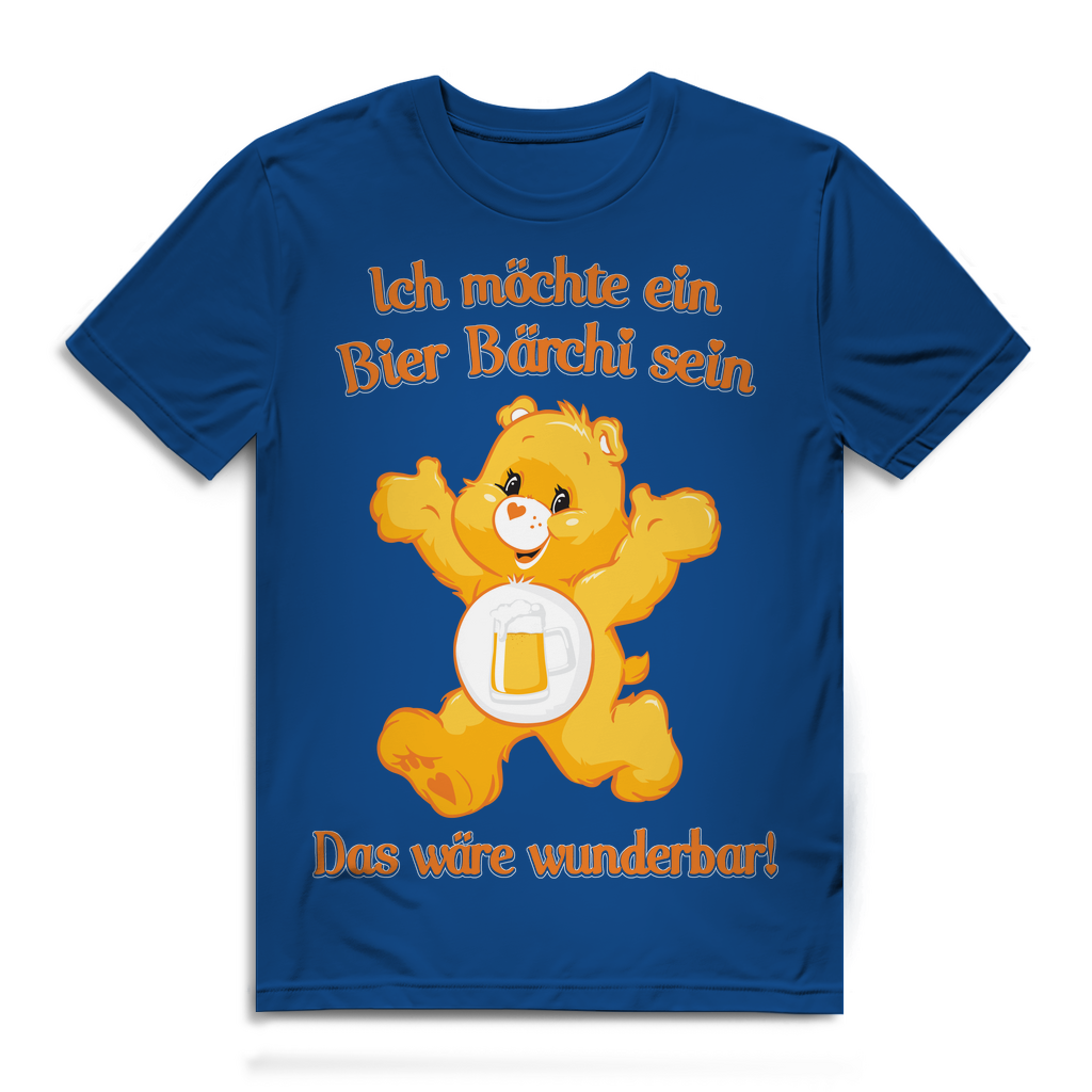Herren Premium Bio T-Shirt Ich möchte ein Bier Bärchi sein das wäre wunderbar! Royal Blue