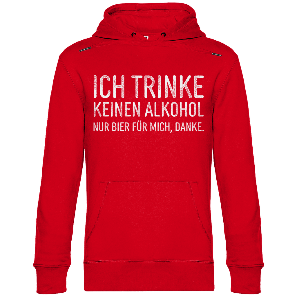 Ich trinke keinen Alkohol nur Bier für mich danke - Unisex Hoodie Red