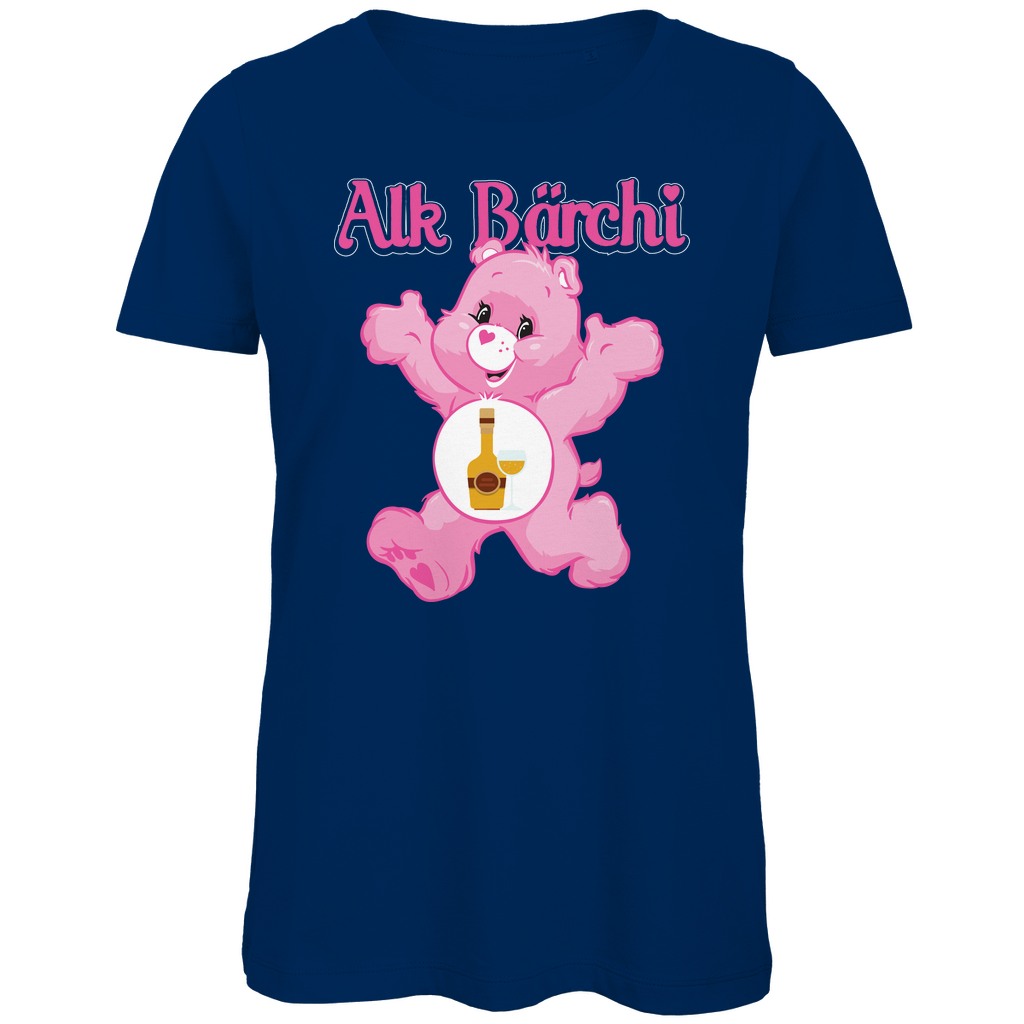 Alk Bärchi - Glücksbärchi - Damen Premium Bio T-Shirt Navy