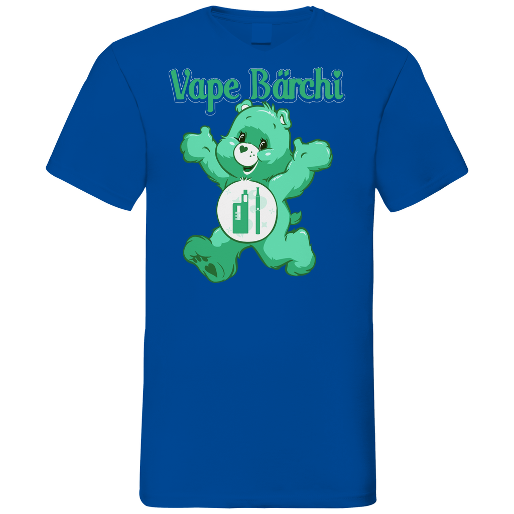 Vape Bärchi - Glücksbärchi - Herren V-Neck Shirt Royal Blue