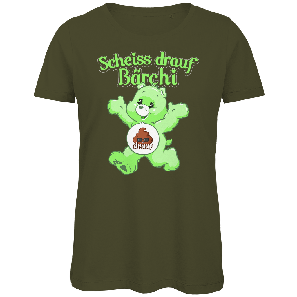 Scheiss drauf Bärchi - Glücksbärchi - Damen Premium Bio T-Shirt Khaki
