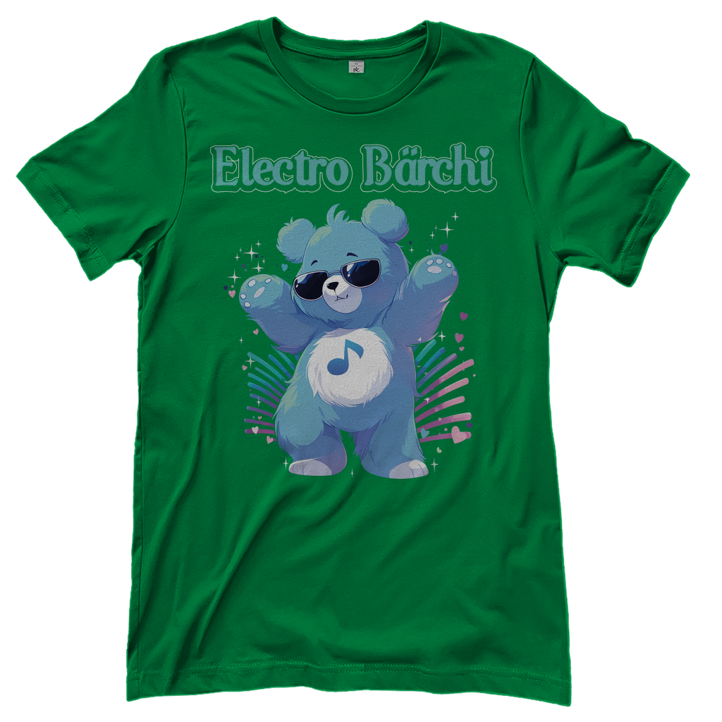 Electro Bärchi - Glücksbärchi - Damenshirt Kelly Green