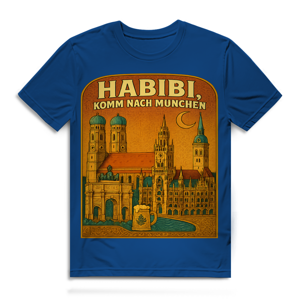 Habibi komm nach München - Herren Premium Bio T-Shirt Royal Blue