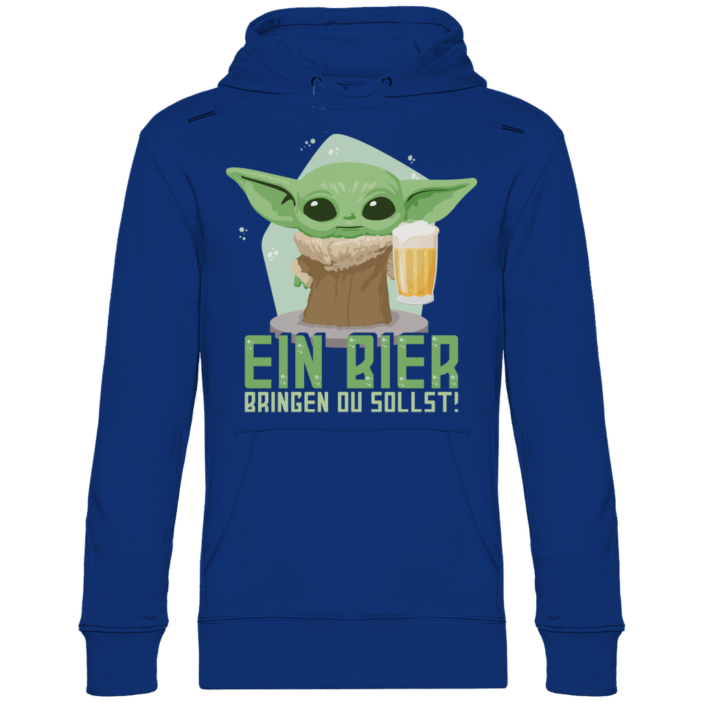 Ein Bier bringen du sollst Baby Yoda Grogu - Unisex Hoodie Royal