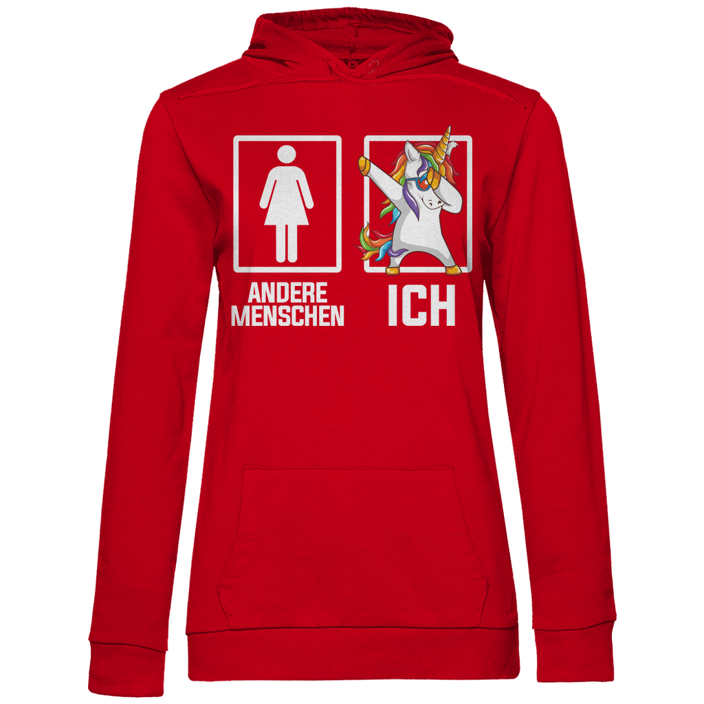 Andere Menschen Ich Einhorn - Damen Hoodie Red