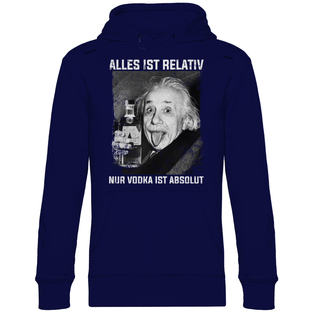 Alles ist relativ nur Vodka ist absolut - Unisex Hoodie Navy Blue