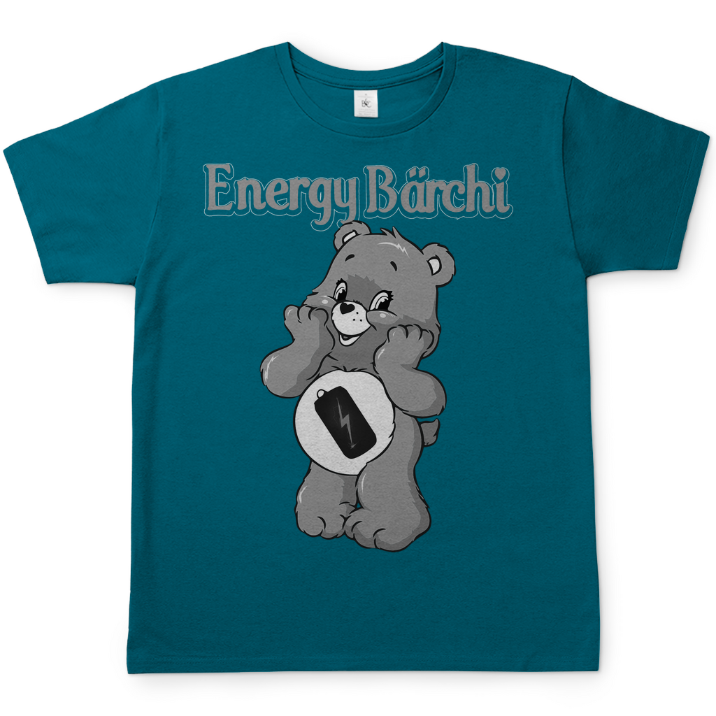 Energy Bärchi - Glücksbärchi - Herren Shirt Diva Blue
