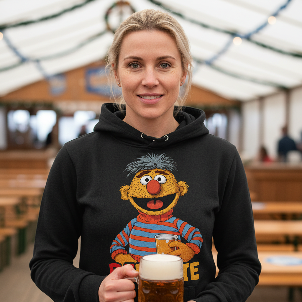 Sesamstraße - Ernie Biernie - Damen Hoodie
