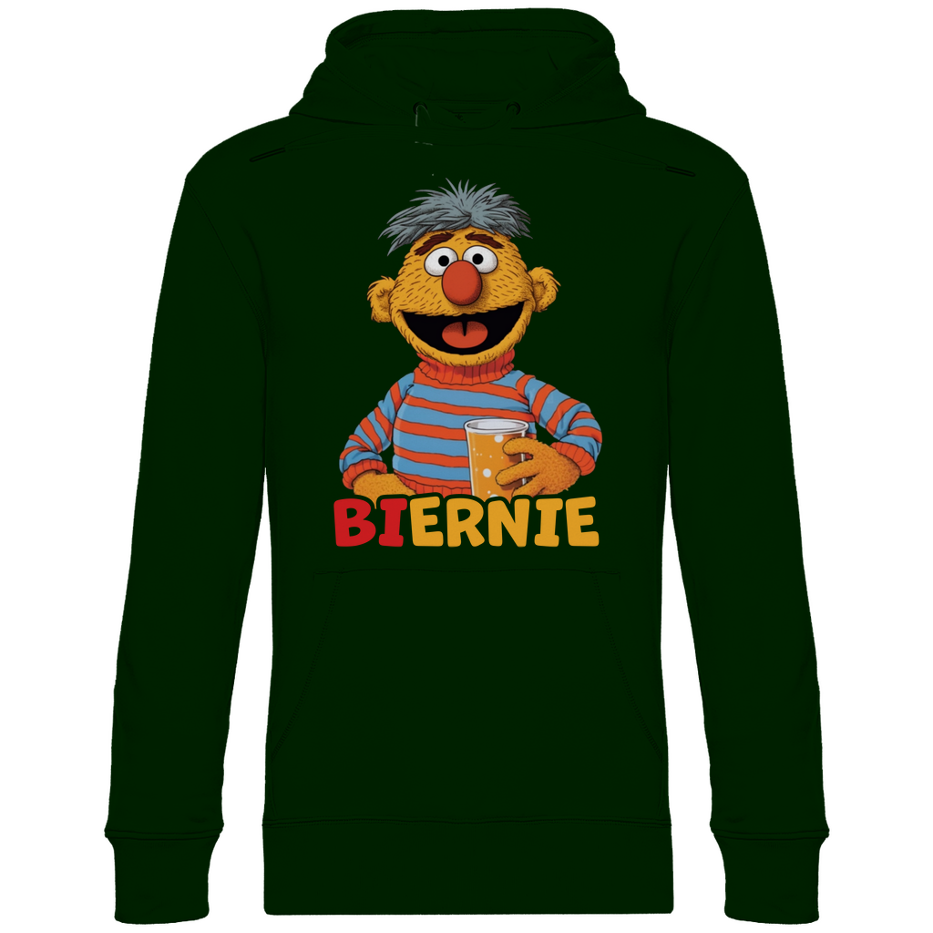 Sesamstraße - Ernie Biernie - Unisex Hoodie Forest Green