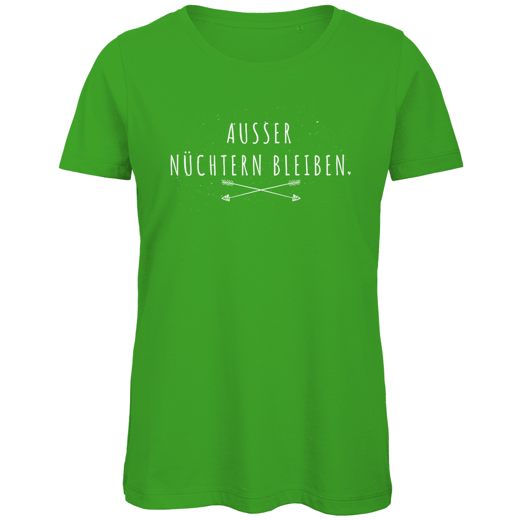 Ausser nüchtern bleiben - Damen Premium Bio T-Shirt Real Green