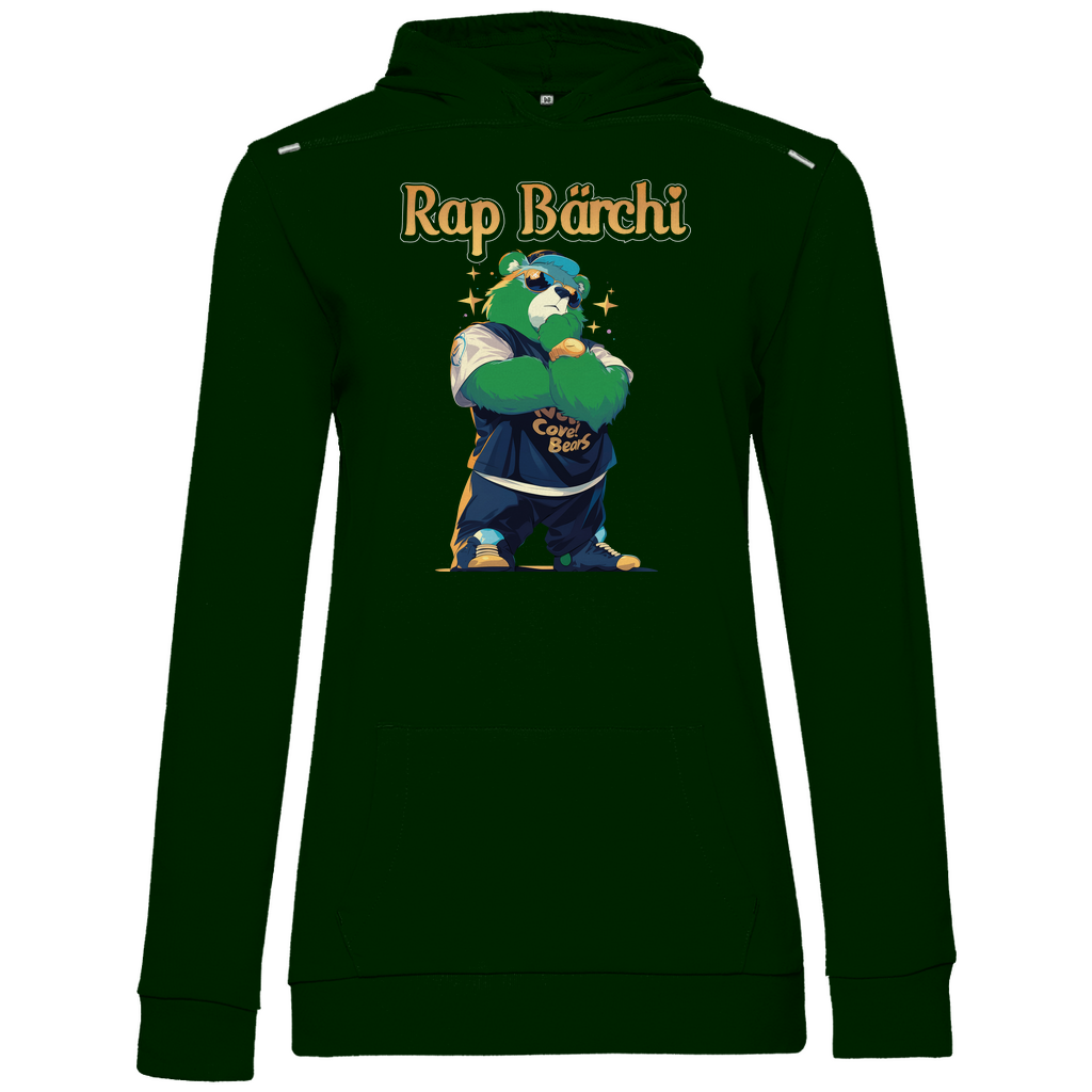 Rap Bärchi - Glücksbärchi - Damen Hoodie Forest Green
