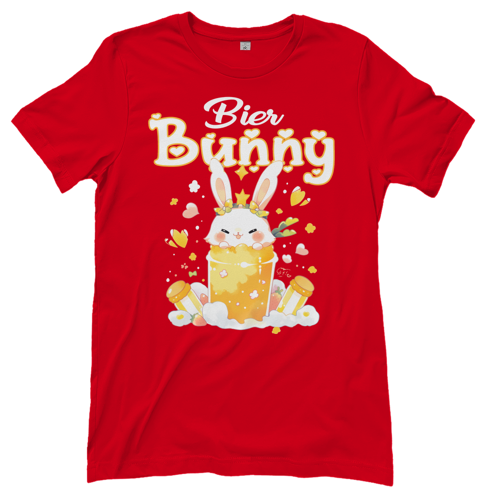 Bier Bunny Hase - Damenshirt Red