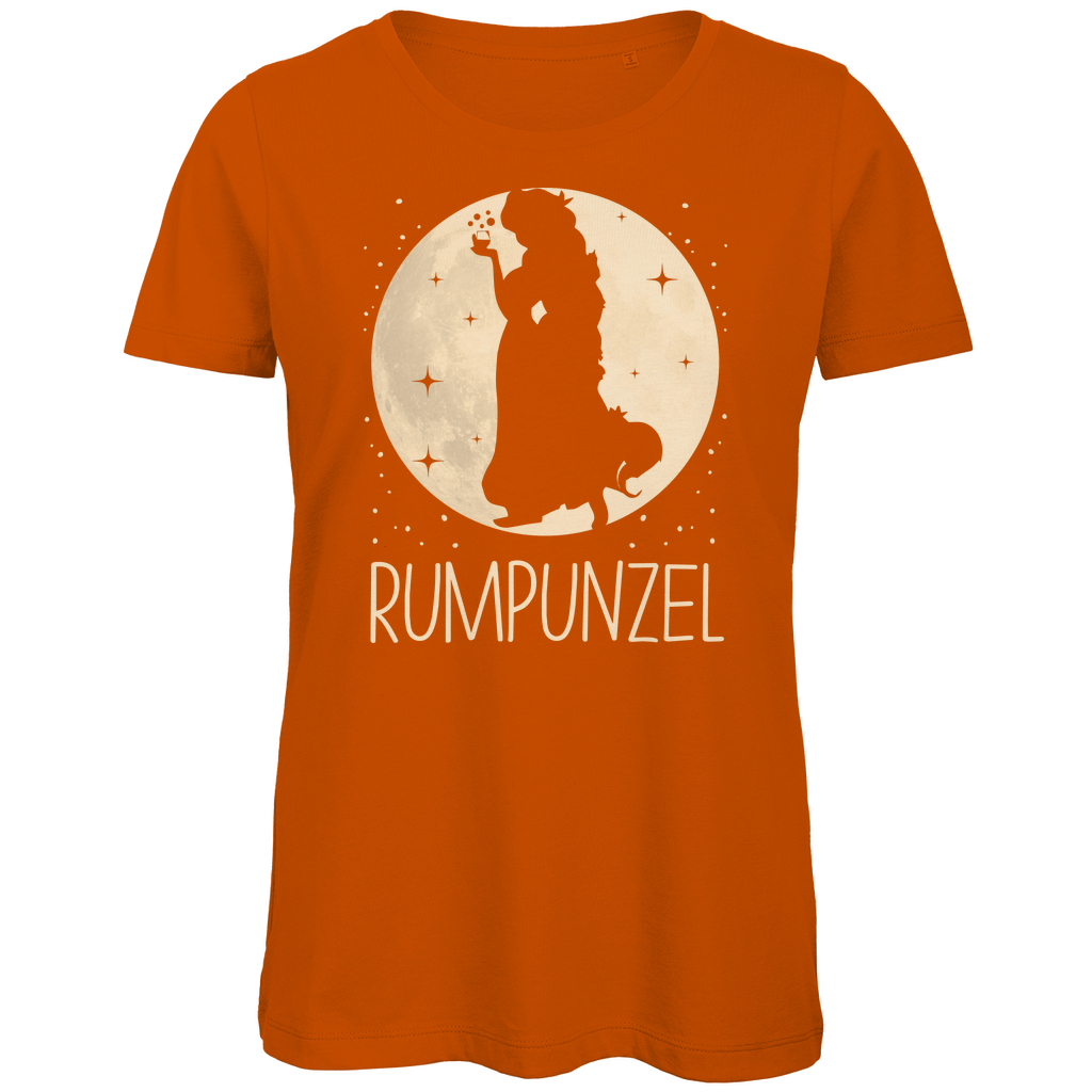 Mond Prinzessin - Rumpunzel - Damen Premium Bio T-Shirt Urban Orange