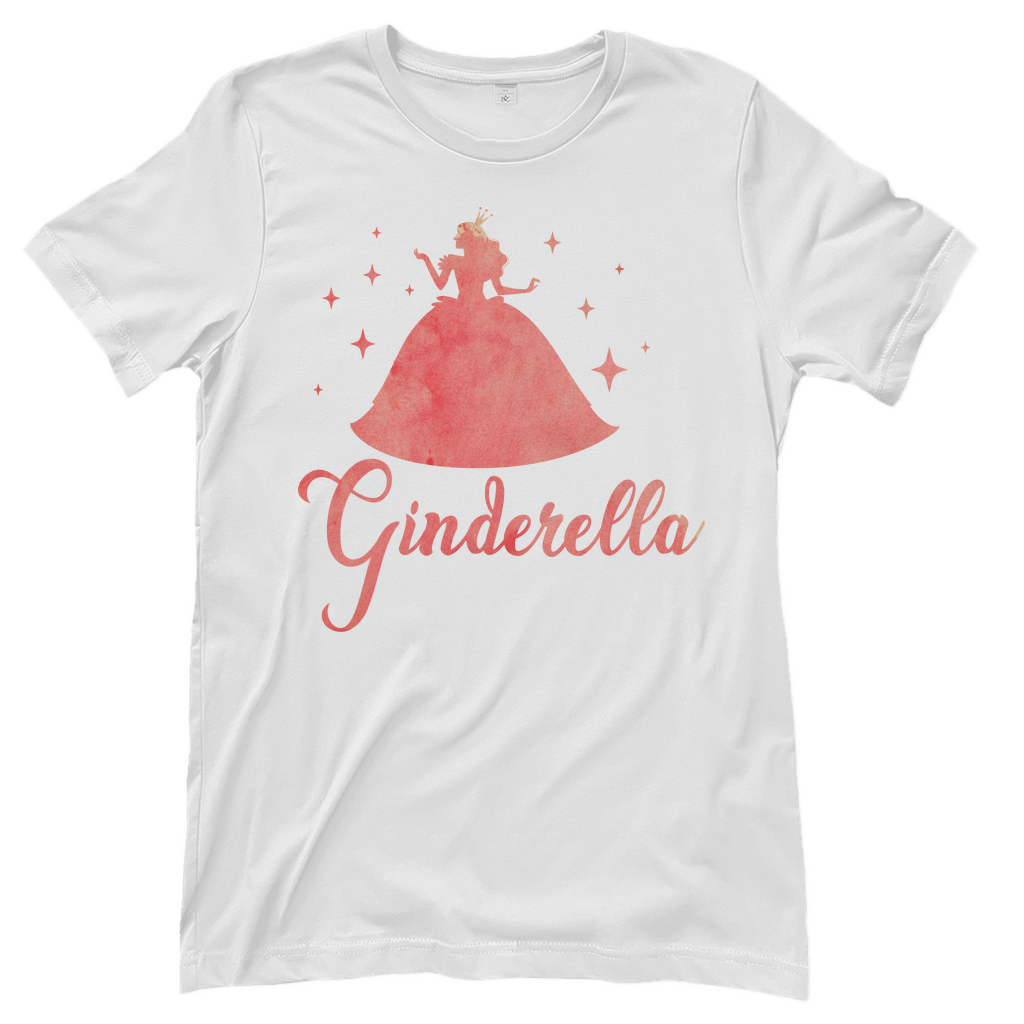 Ginderella - Prinzessin Aquarell - Damenshirt White