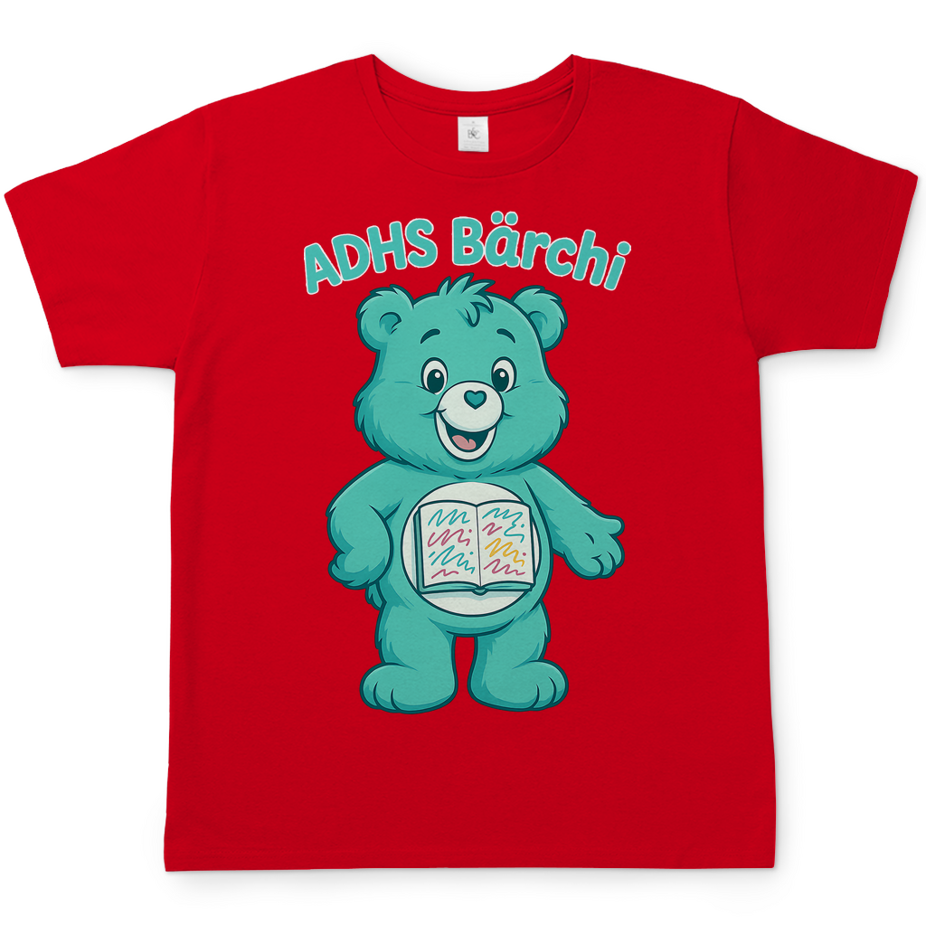ADHS Bärchi - Glücksbärchi - Herren T-Shirt Red