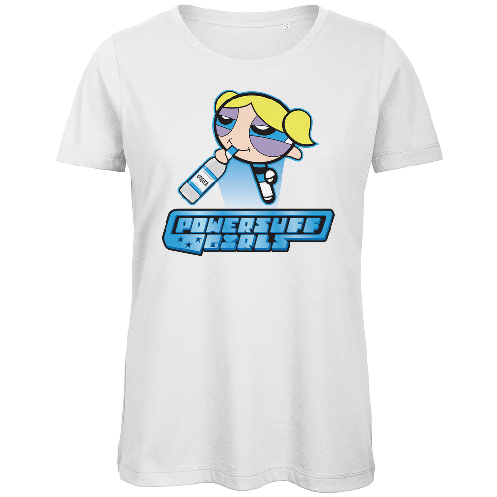 Bubbles Powersuff Powerpuff Girls - Damen Premium Bio T-Shirt White