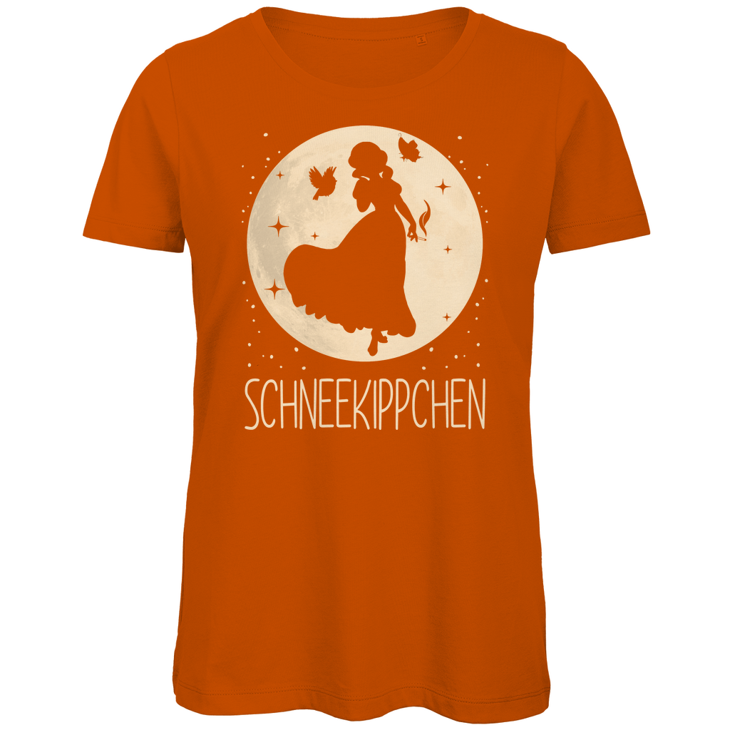 Mond Prinzessin - Schneekippchen - Damen Premium Bio T-Shirt Urban Orange