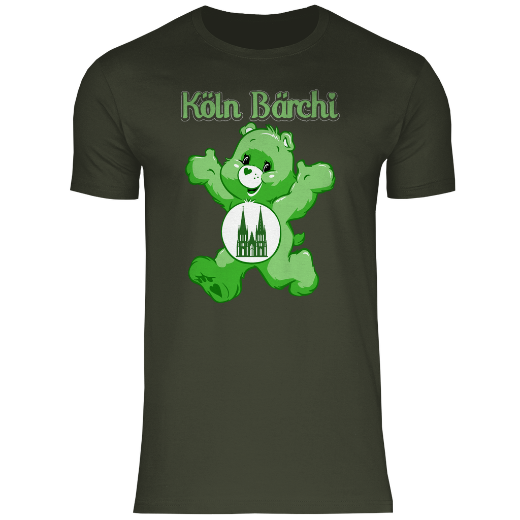 Köln Bärchi - Glücksbärchi - Herren Shirt Urban Khaki