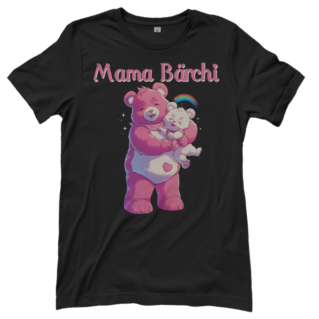 Mama Bärchi - Glücksbärchi - Damenshirt Black