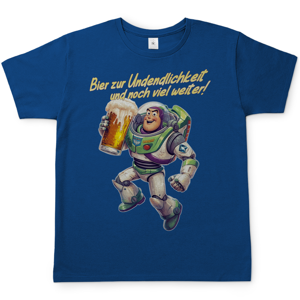 Bier zur Unendlichkeit und noch viel weiter - Buzz Lightyear Toy Story - Herren Shirt Royal Blue