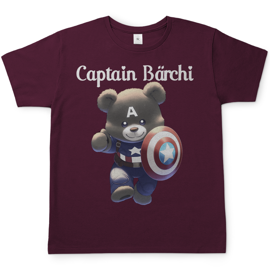 Captain Bärchi - Glücksbärchi - Herren Shirt Burgundy