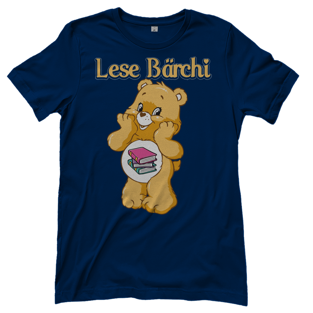 Lese Bärchi - Glücksbärchi - Damenshirt Navy
