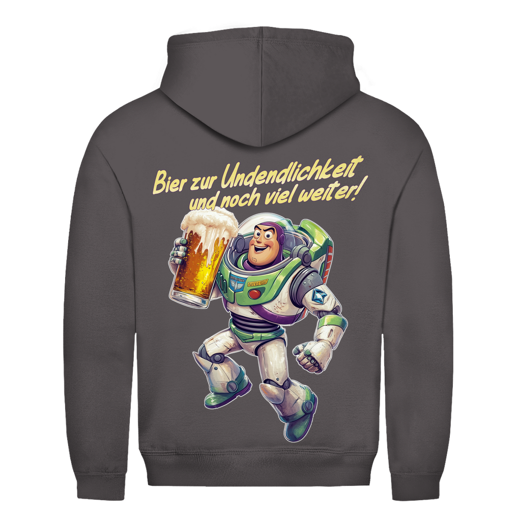 Bier zur Unendlichkeit und noch viel weiter - Buzz Lightyear Toy Story - Herren Hoodie Charcoal (Heather)