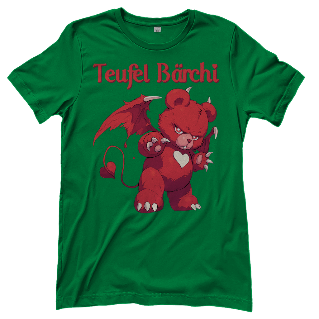 Teufel Bärchi - Glücksbärchi - Damenshirt Kelly Green