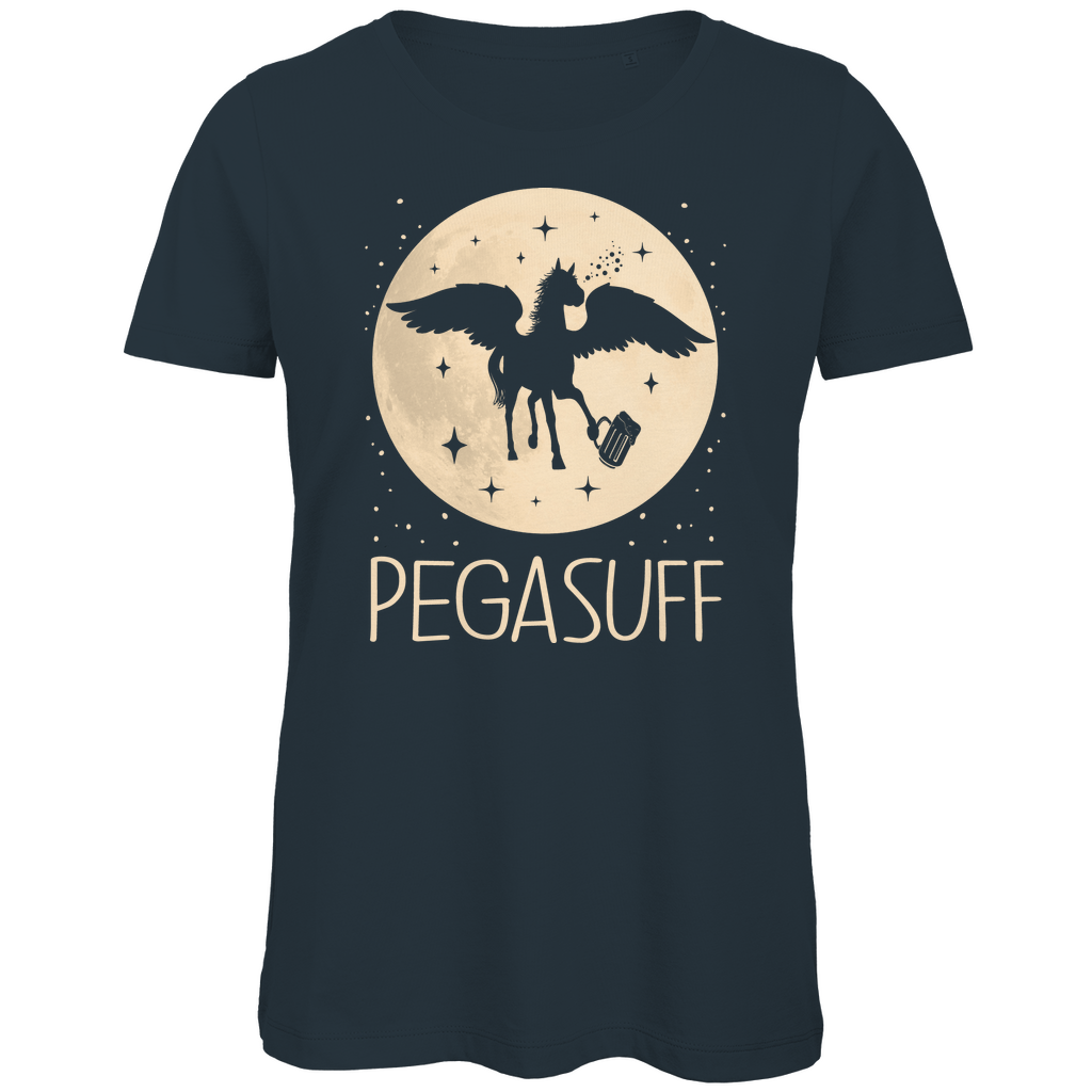 Mond Prinzessin - Pegasuff - Damen Premium Bio T-Shirt Dark Grey