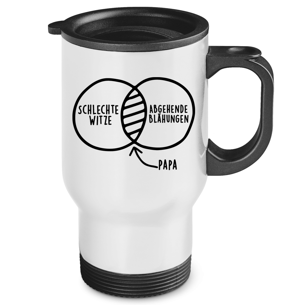 Papa schlechte Witze abgehende Blähungen - Edelstahl-Thermobecher White One size