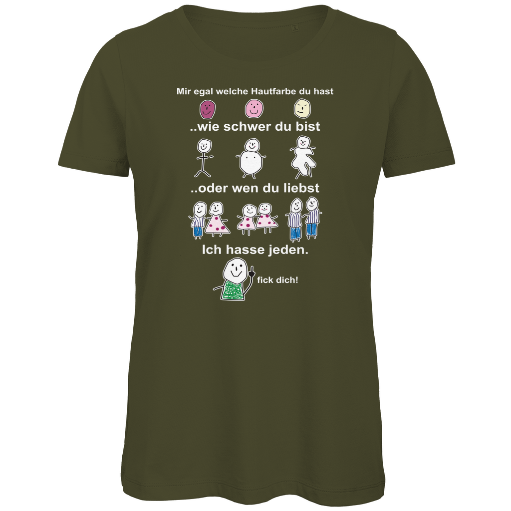 Mir egal welche Hautfarbe du hast - Damen Premium Bio T-Shirt Khaki